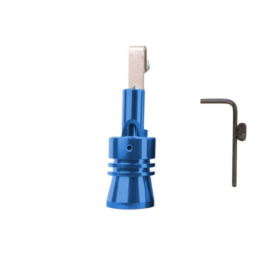 Aluminum Turbo Whistle for Car Exhaust - Loud Oversized Roar Maker & Sound Enhancer (Medium, Blue) | Perfect for Prank Jokes, Vehicle Customization & Car Enthusiasts