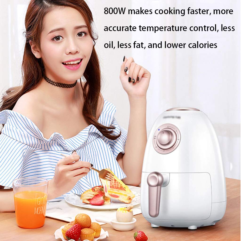 Power Air Fryer XL - 6.8QT One-Touch Digital Air Deep Fryer for Home Cooking | Oil-Free Electric Fryer with Multi-Function Settings | Low-Fat Healthy Cooking | Perfect for Roasting, Baking & Frying (White, 20×24×30cm) | Ideal for Family Meals, Parties & Quick Snacks