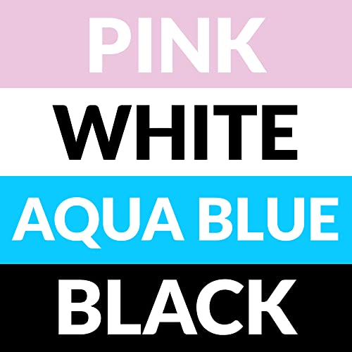 Pink + Black + White + Blue (4 Pairs)
