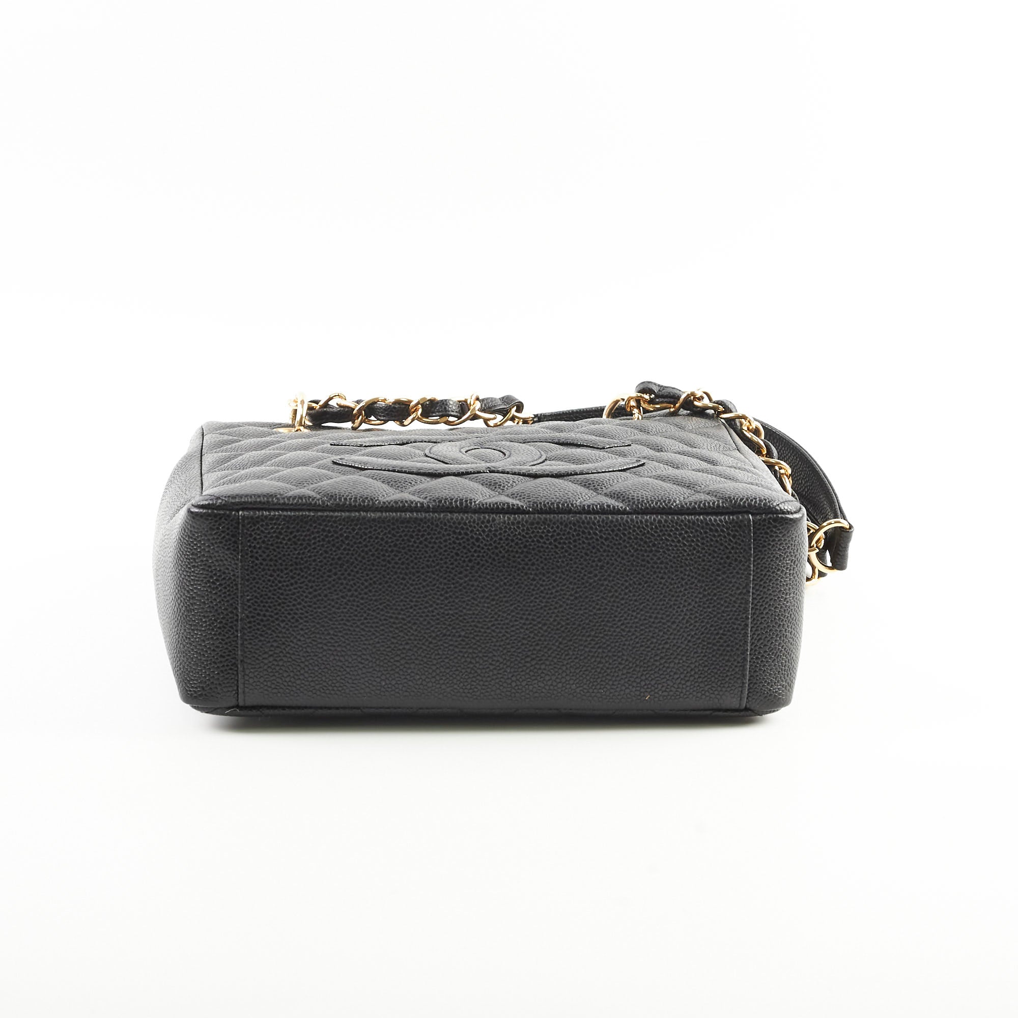 Chanel Caviar Leather Petite Shopping Tote Bag in Black | Luxury Designer Handbag for Women | Perfect for Work, Travel & Everyday Use