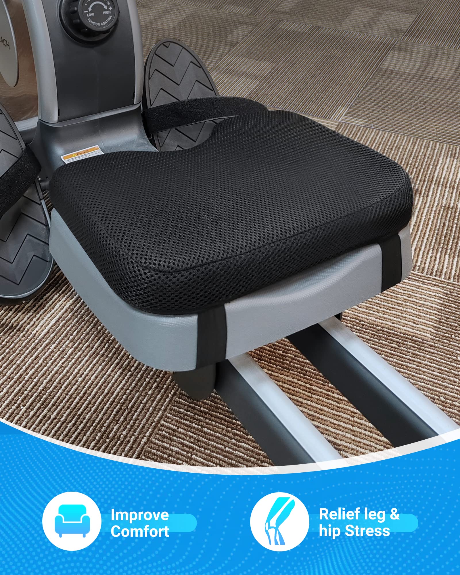 MERACH Magnetic Rowing Machine for Home Workout - 16-Level Quiet Resistance Rower with Dual Slide Rails (350lb Capacity) & App Connectivity - Includes Comfort Seat Cushion - Perfect for Full-Body Cardio Training & Home Gym Fitness