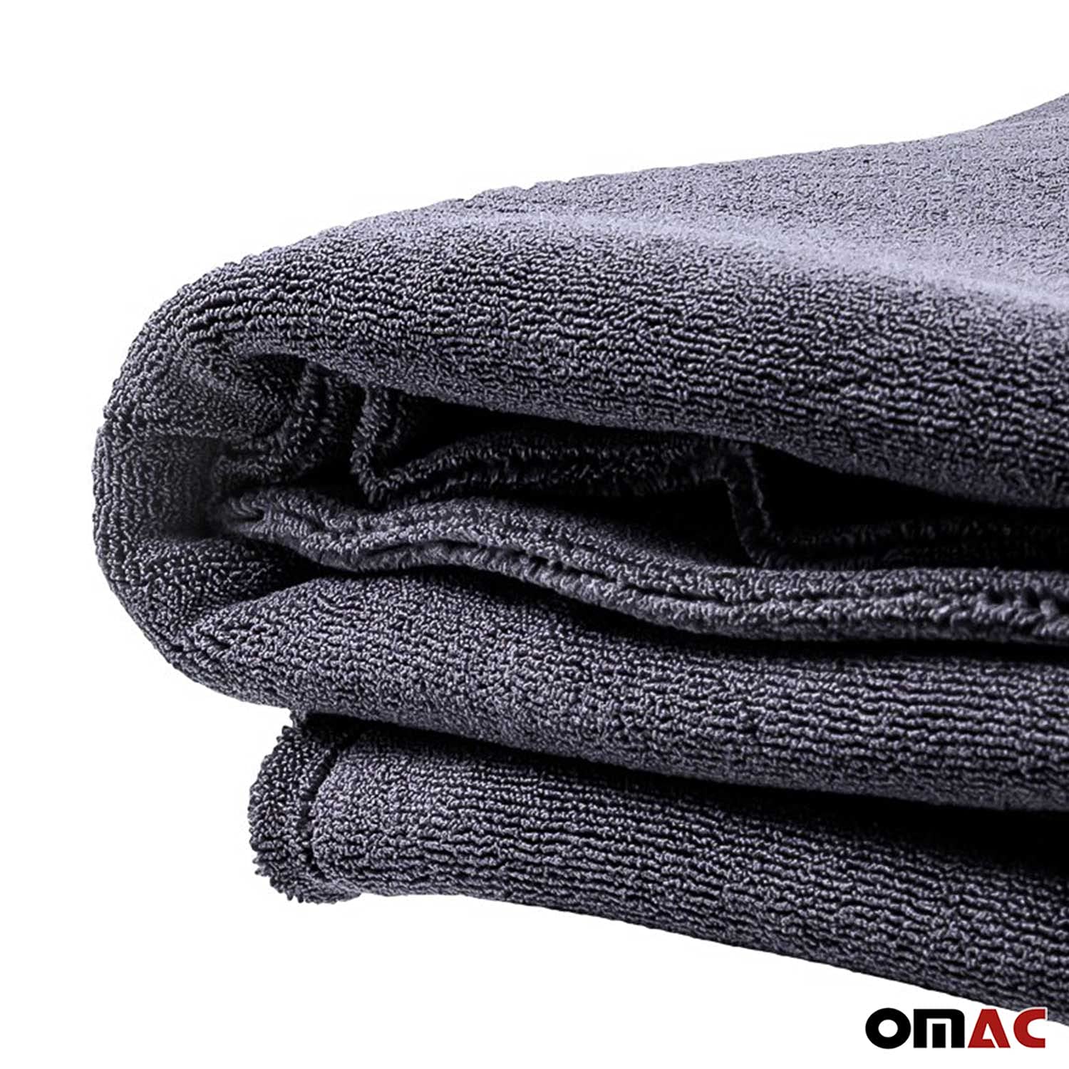 OMAC Premium Microfiber Plush Towel - Ultra Soft No-Scratch Cleaning Cloth for Car Detailing, Polishing & Household Use (12