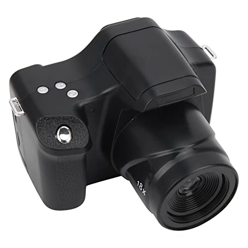 High-Quality Portable Digital Camera with 3.0-Inch LCD Screen & 18X Zoom | 24MP SLR Camera for Photography Enthusiasts | Perfect for Family Gatherings, Outdoor Travel, Kids Gifts & Vlogging (Black)