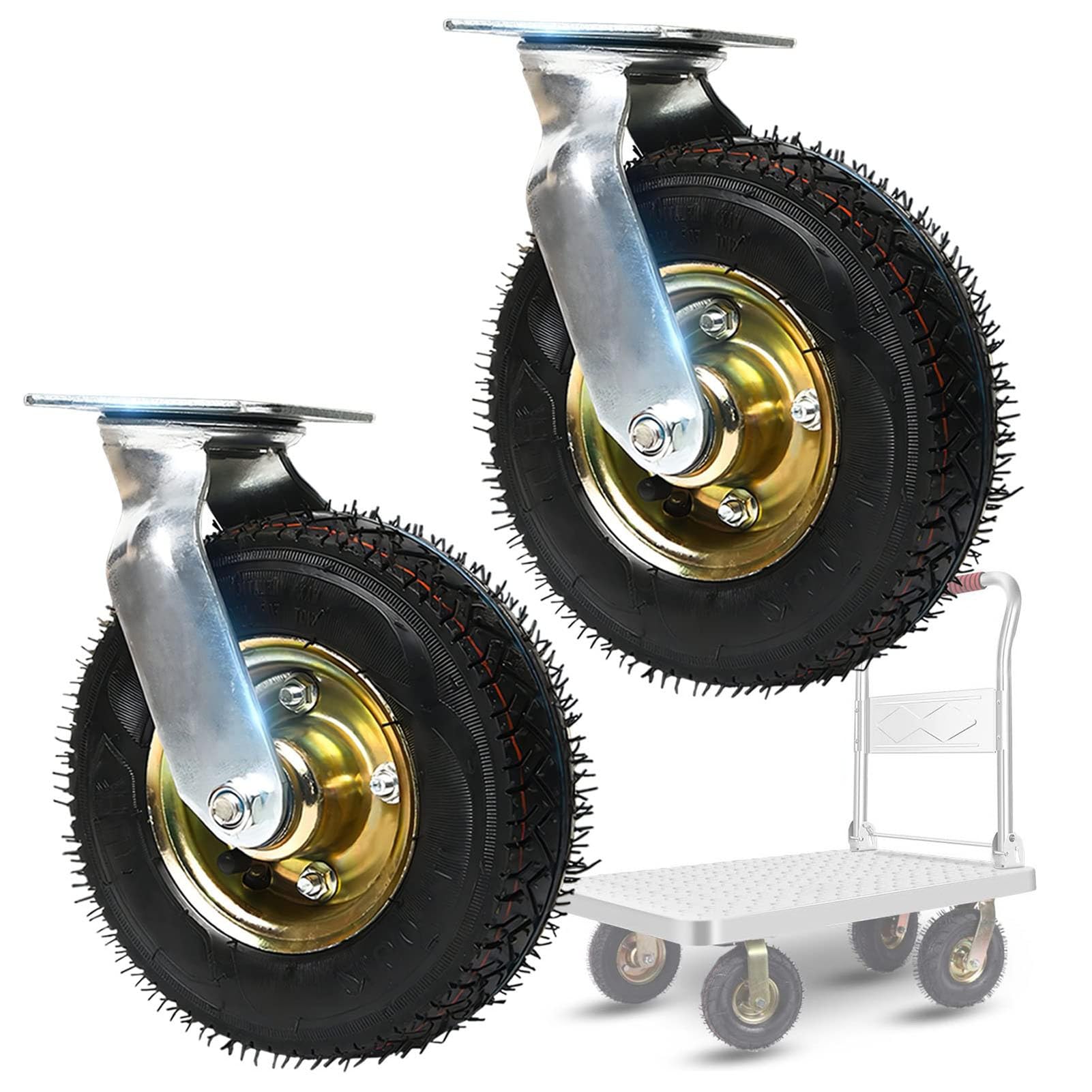 Heavy Duty Swivel Caster Wheels for Furniture, Workbench & Cargo - Industrial Castors with 360° Rotation for Smooth Mobility in Warehouses, Workshops & Home Use