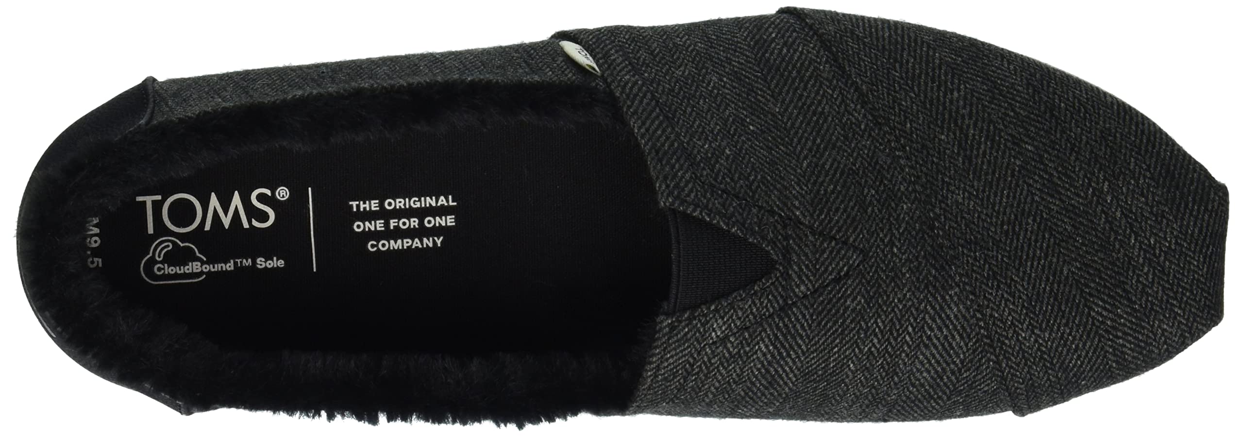 TOMS Men's Alpargata Slip-On Casual Shoes - Comfortable & Lightweight Sneakers for Walking, Travel & Everyday Wear - Black