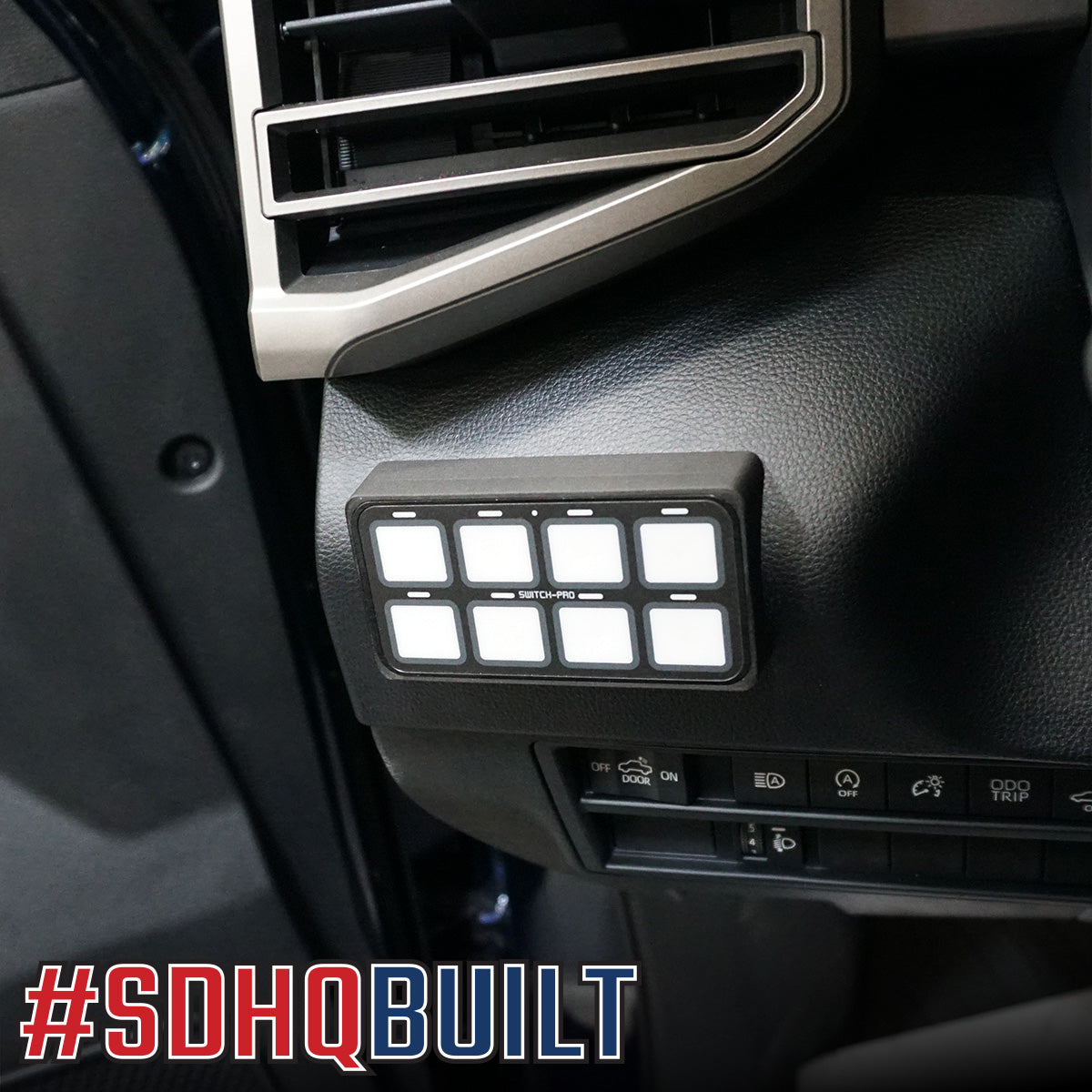 2022-2024 Toyota Tundra SDHQ Built Switch Pros SP 9100 Keypad Mount - Perfect for Off-Roading & Custom Truck Accessories Installation