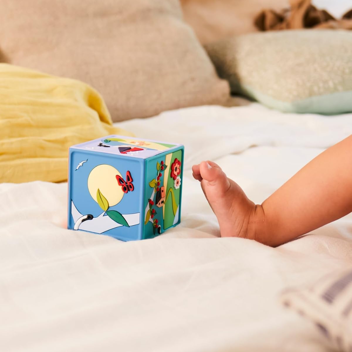 Joyeuse Ma 1st Storyteller - Story Box with 50 Lullabies & Wake-Up Games - Interactive Baby Toy Gift - Made in France - USB Cable Included - Perfect for Bedtime, Playtime & Early Childhood Development