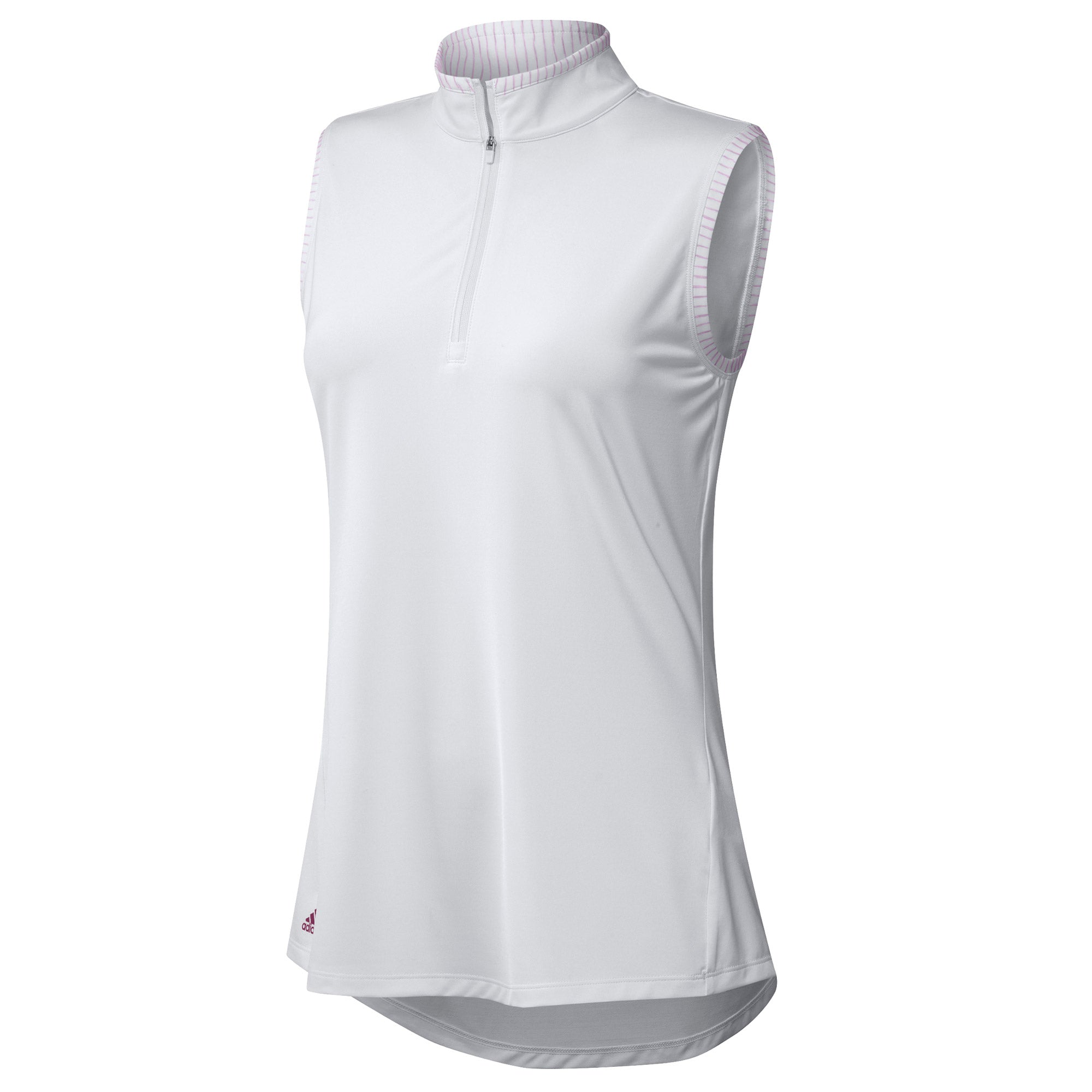 Adidas Ultimate365 Space Dyed White Women's Golf Polo Shirt - Moisture Wicking & UV Protection for Comfortable Golfing & Outdoor Activities