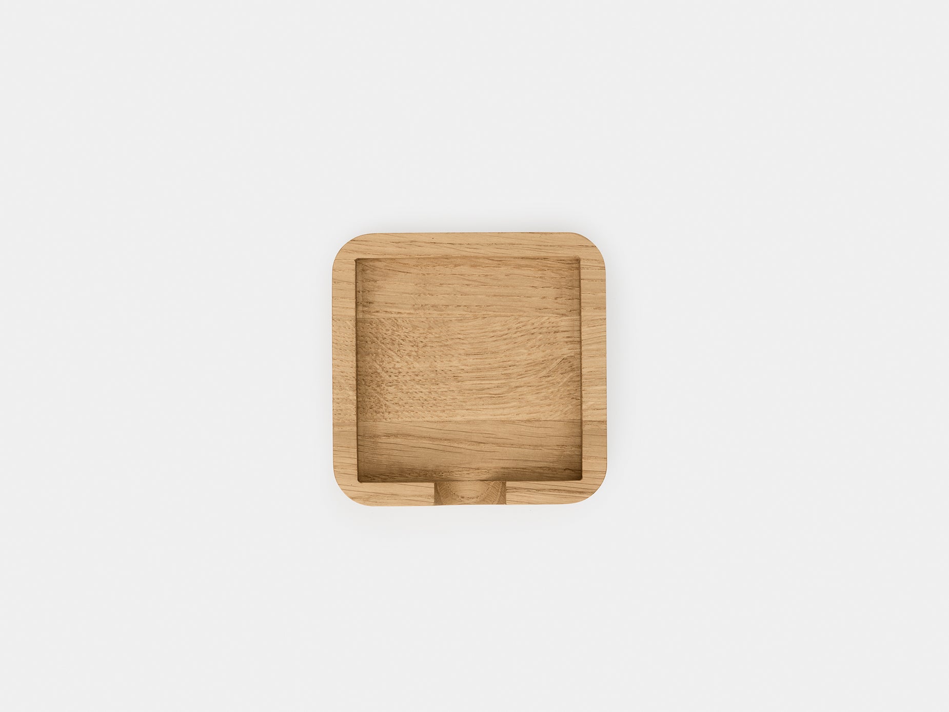 Oak Wood Sticky Notes Tray - Natural Desktop Organizer for Office & School | Perfect for Memo Pads, Pens & Small Stationery Items