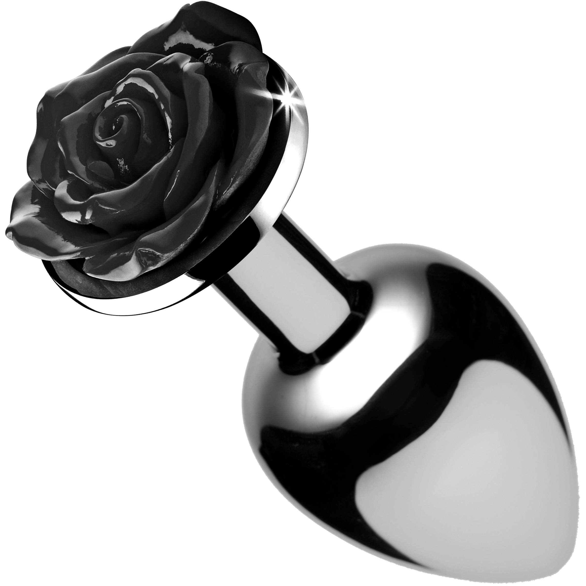 Premium Black Rose Anal Plug - Medium Size for Comfort & Pleasure | Silicone Butt Plug for Beginners & Advanced Users | Perfect for Couples Play, Solo Exploration & BDSM Scenes