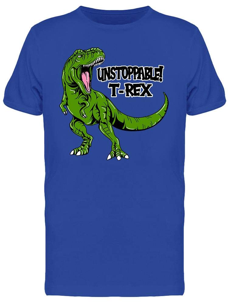 Unstoppable T-Rex Graphic T-Shirt for Men - Dinosaur Print Casual Tee for Everyday Wear, Street Style & Gifts