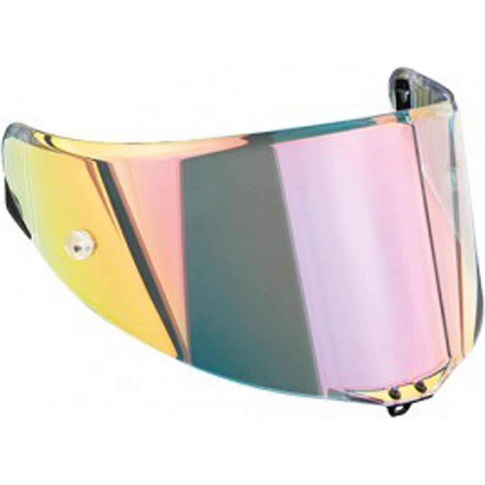 AGV Race 2 Motorcycle Helmet Anti-Scratch Visor - Rainbow Tinted Shield for Racing & Street Riding - Enhanced Visibility & UV Protection for Daytime Use