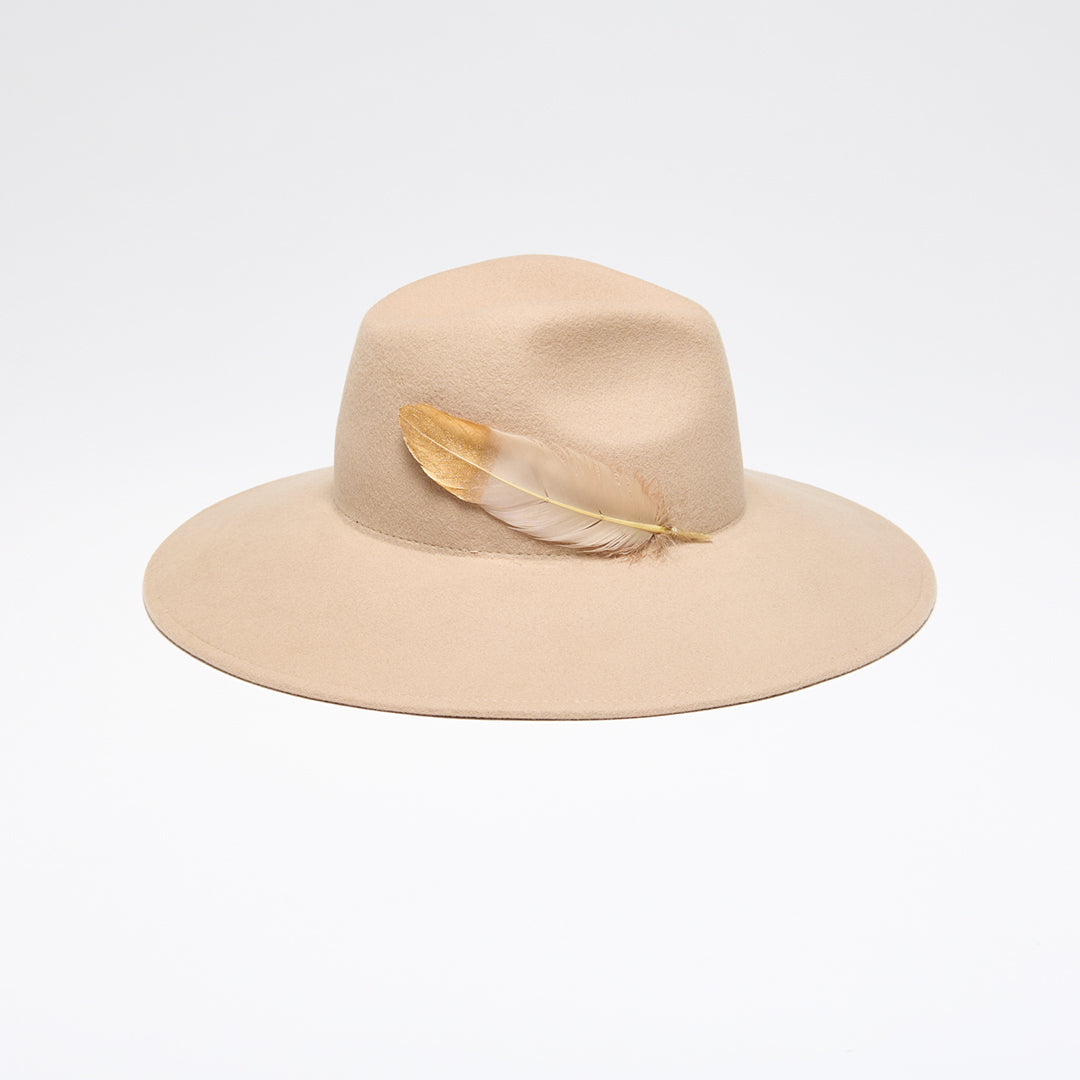 Stylish Emmanuelle Wool Felt Fedora Hat for Women - Classic Wide Brim Winter Fashion Accessory for Outdoor Activities, Travel & Special Occasions