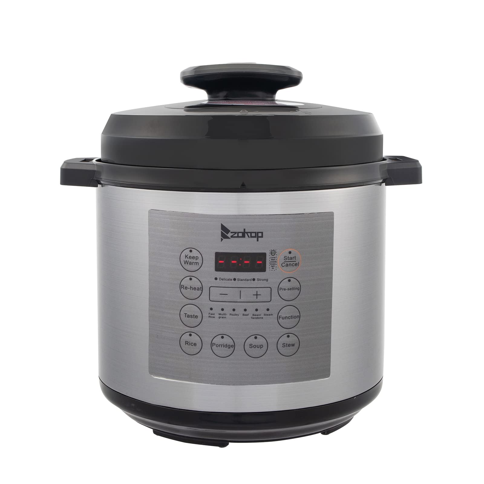 **1000W Electric Pressure Cooker - 13-in-1 Multi-Cooker with Stainless Steel Body & Button Control - Perfect for Fast Cooking, Meal Prep & Healthy Eating**
