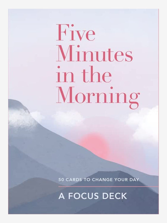 5-Minute Morning Focus Deck - Daily Mindfulness & Productivity Cards for Meditation, Goal Setting & Positive Mindset - Perfect for Home, Office & Travel