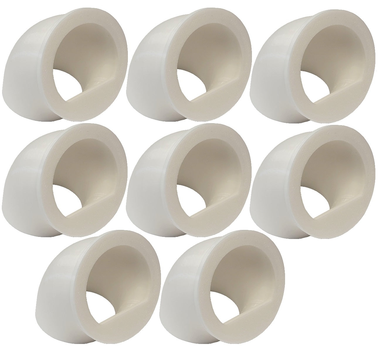 8 Pack Quail & Chick Port Feeders - No Waste Feed Saver for Poultry - DIY Chicken Feeder for Coops, Farms, and Backyard Flocks