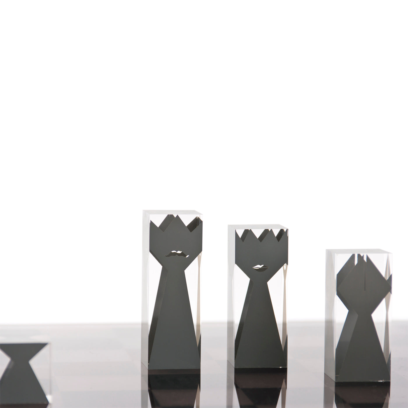 Premium Acrylic Chess Set with 3.75
