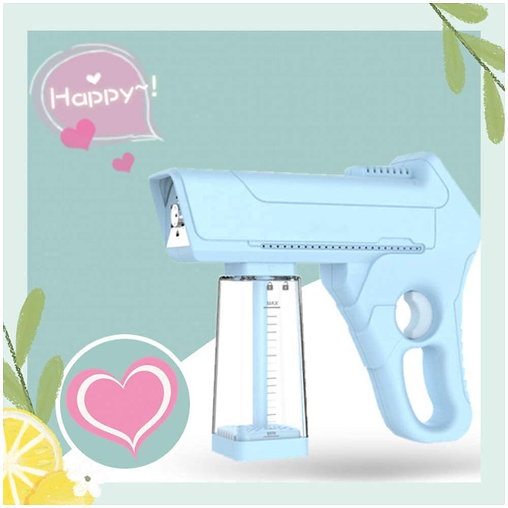 Handheld Electric Nano Steam Spray Gun - High Temperature Steam Disinfection with Blue Light, Portable for Home, Office, Car & Hair Care | Perfect for Sanitizing Surfaces, Baby Items & Personal Hygiene (Blue)