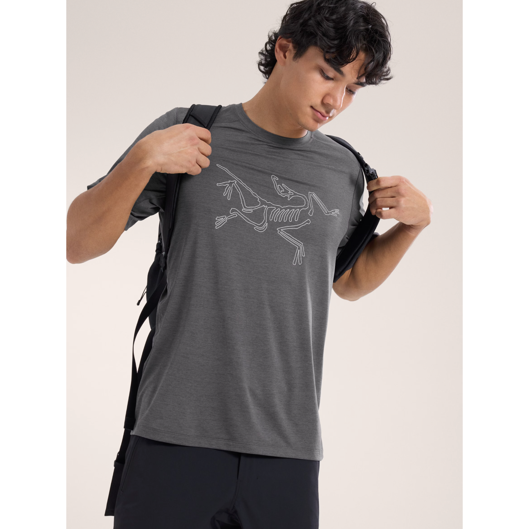 Arc'teryx Men's Cormac Short Sleeve Logo T-Shirt - Moisture Wicking & Breathable Activewear for Hiking, Running & Outdoor Adventures