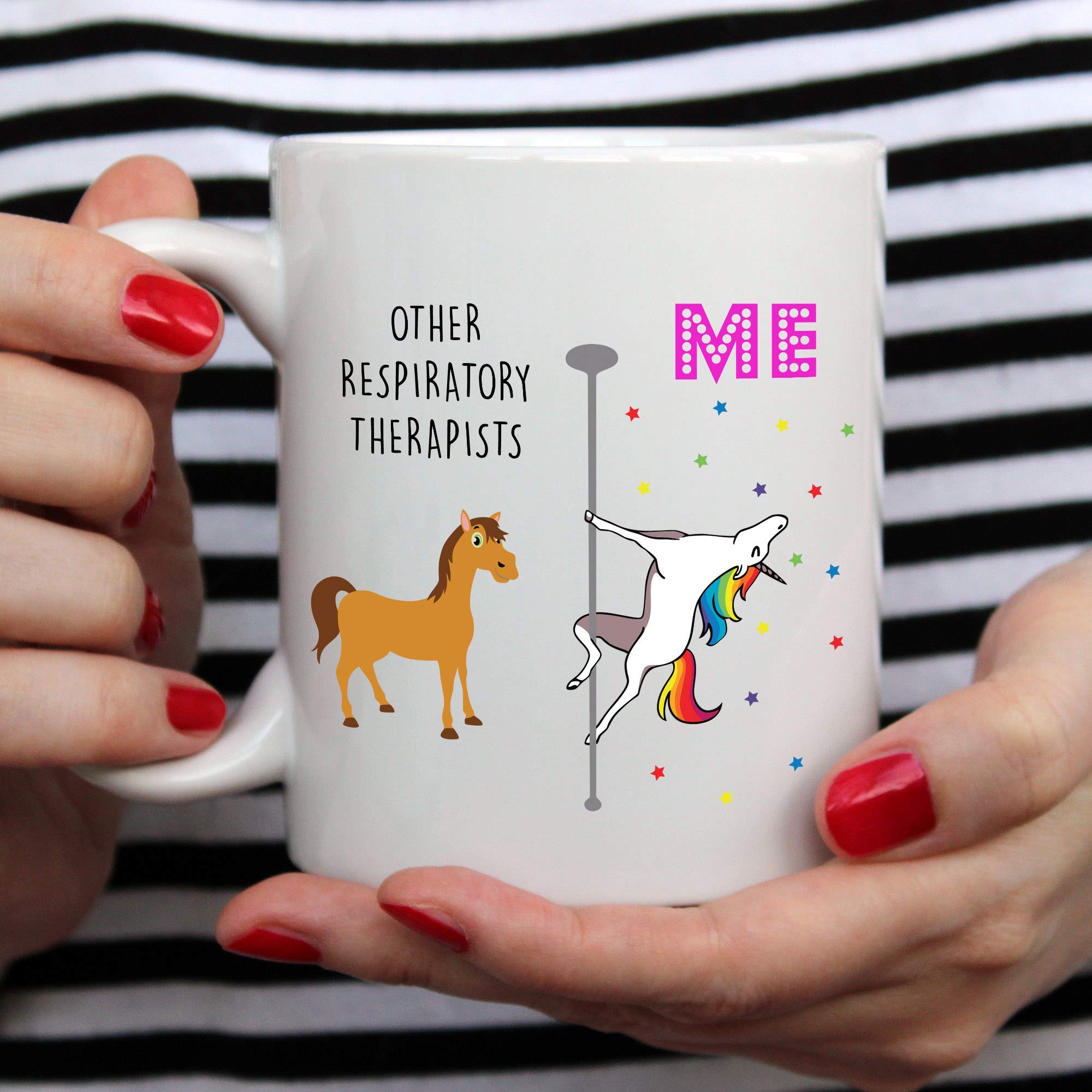 11oz Respiratory Therapist Unicorn Mug - Perfect Graduation Gift for Women in Healthcare - Ideal for Coffee, Tea & Office Use (White)