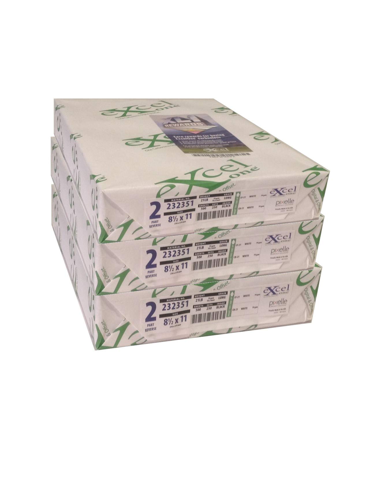 Excel One Carbonless 2-Part White/White Copy Paper - 8.5