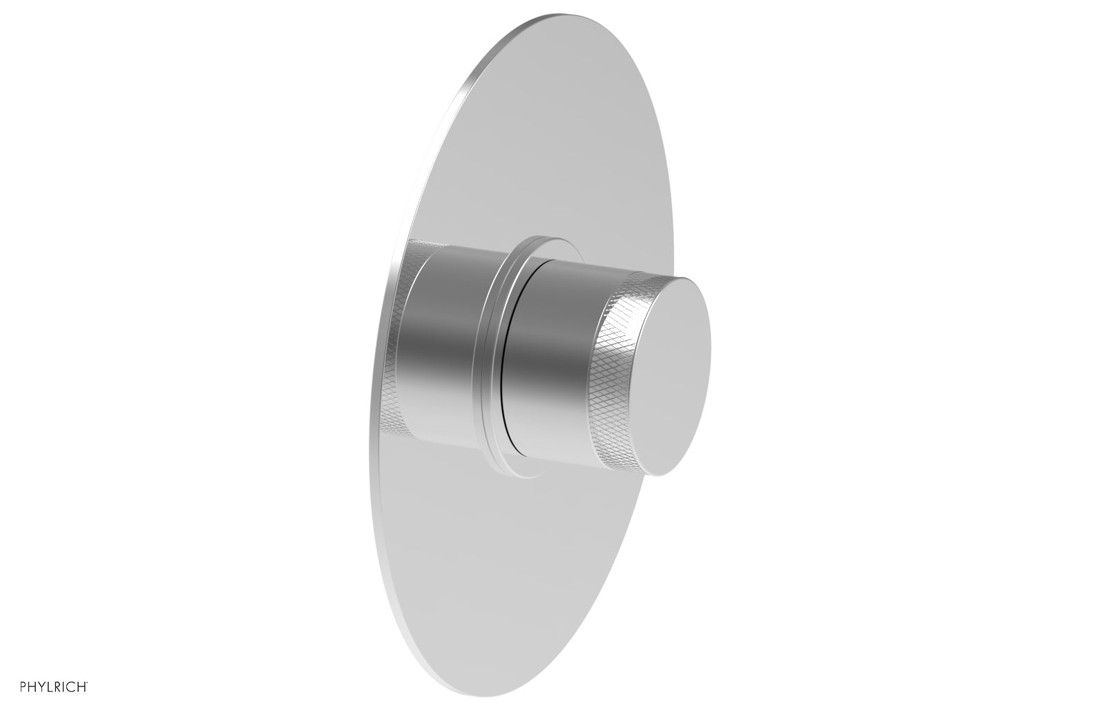 BASIC II Pressure Balance Round Shower Plate & Handle Trim Kit with Knurled Handle - 4 180 GPM Flow Rate - Perfect for Bathroom Renovation and Modern Home Upgrade