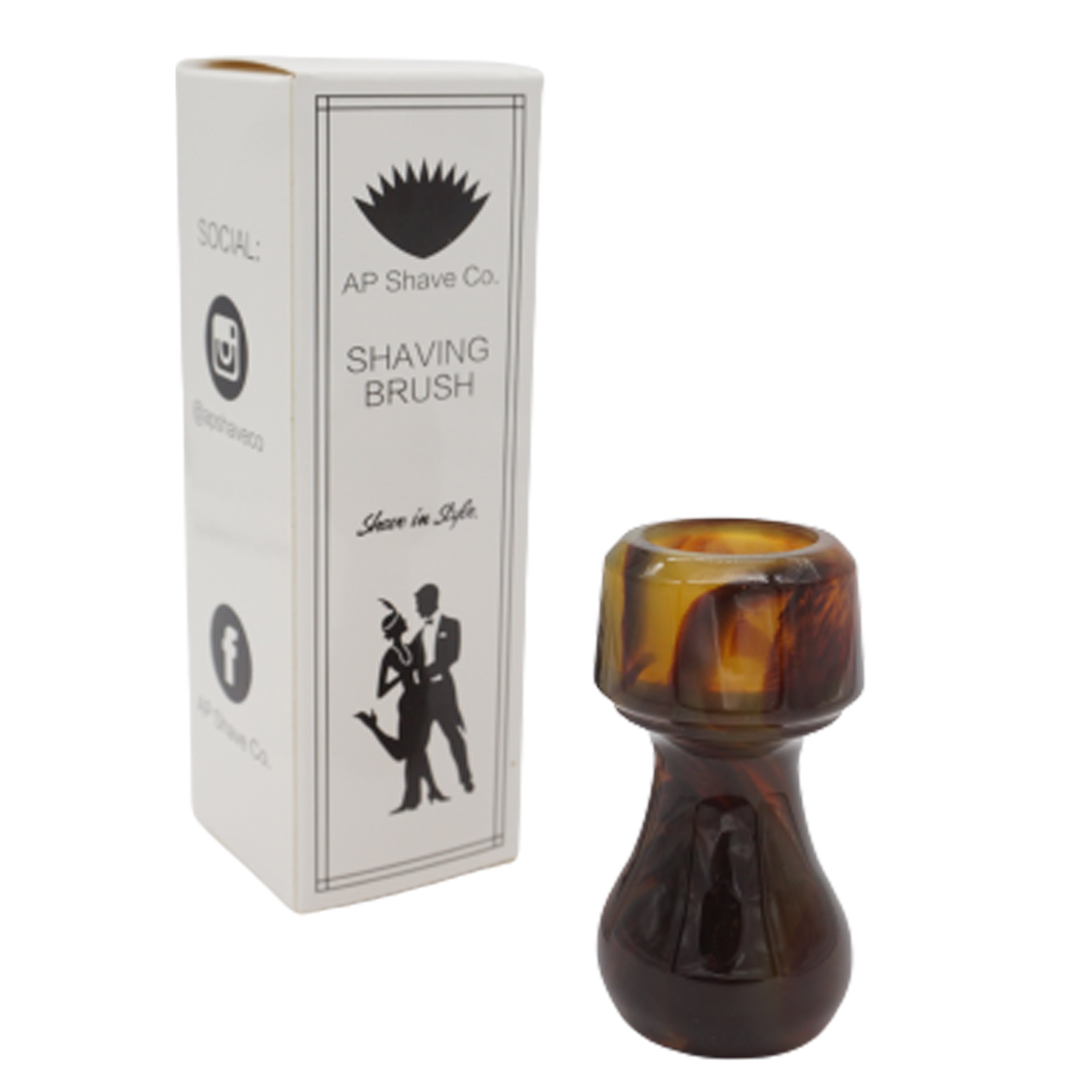 Premium Tortoise Handcrafted Shaving Brush Handle - Fits 20mm & 22mm Knots - Perfect for Wet Shaving & Grooming Gifts for Men