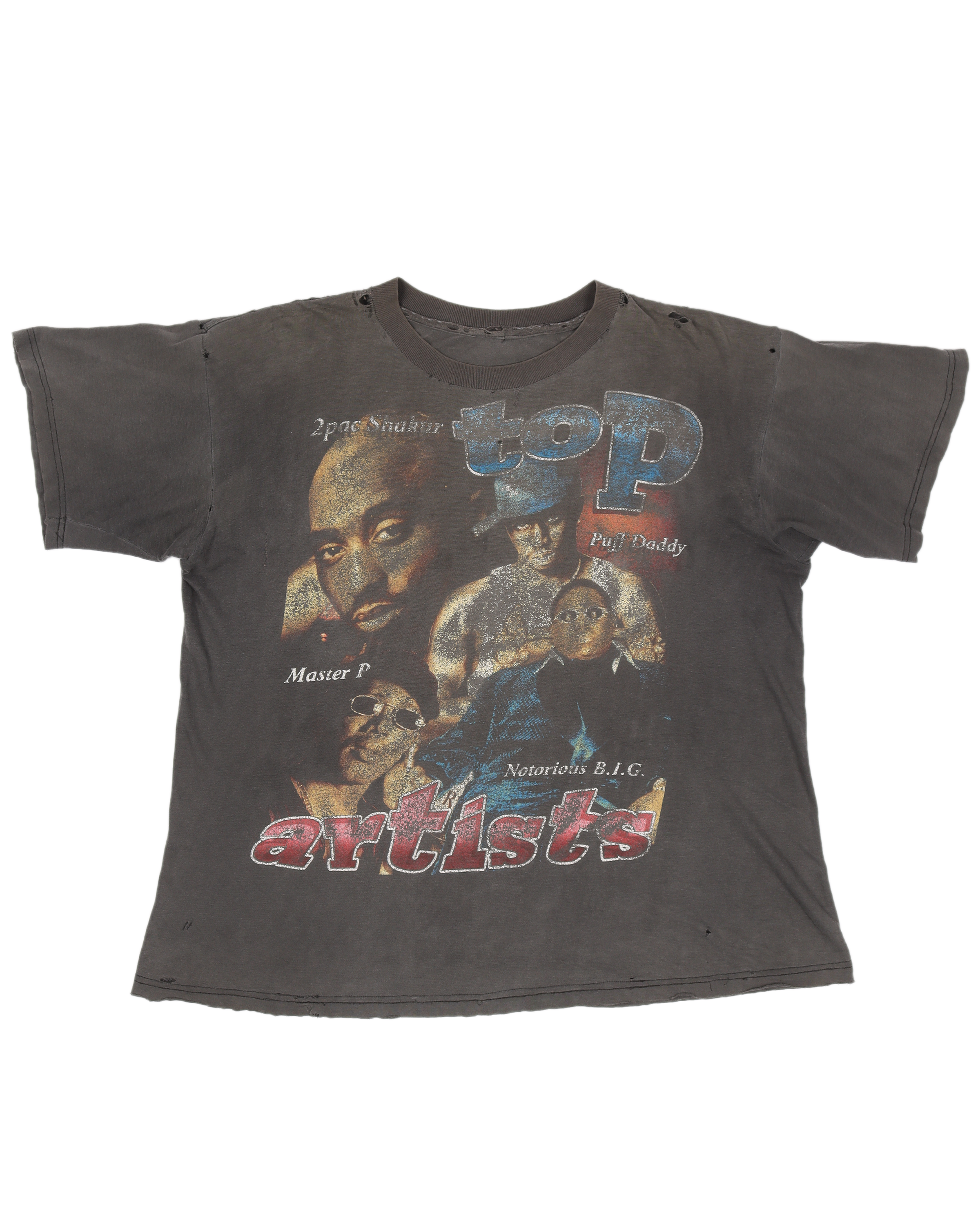 Vintage 1990s Hip Hop T-Shirt - Retro Rap Music Graphic Tee with Bootleg Artist Prints - Perfect for Concerts, Streetwear & 90s Nostalgia Fashion