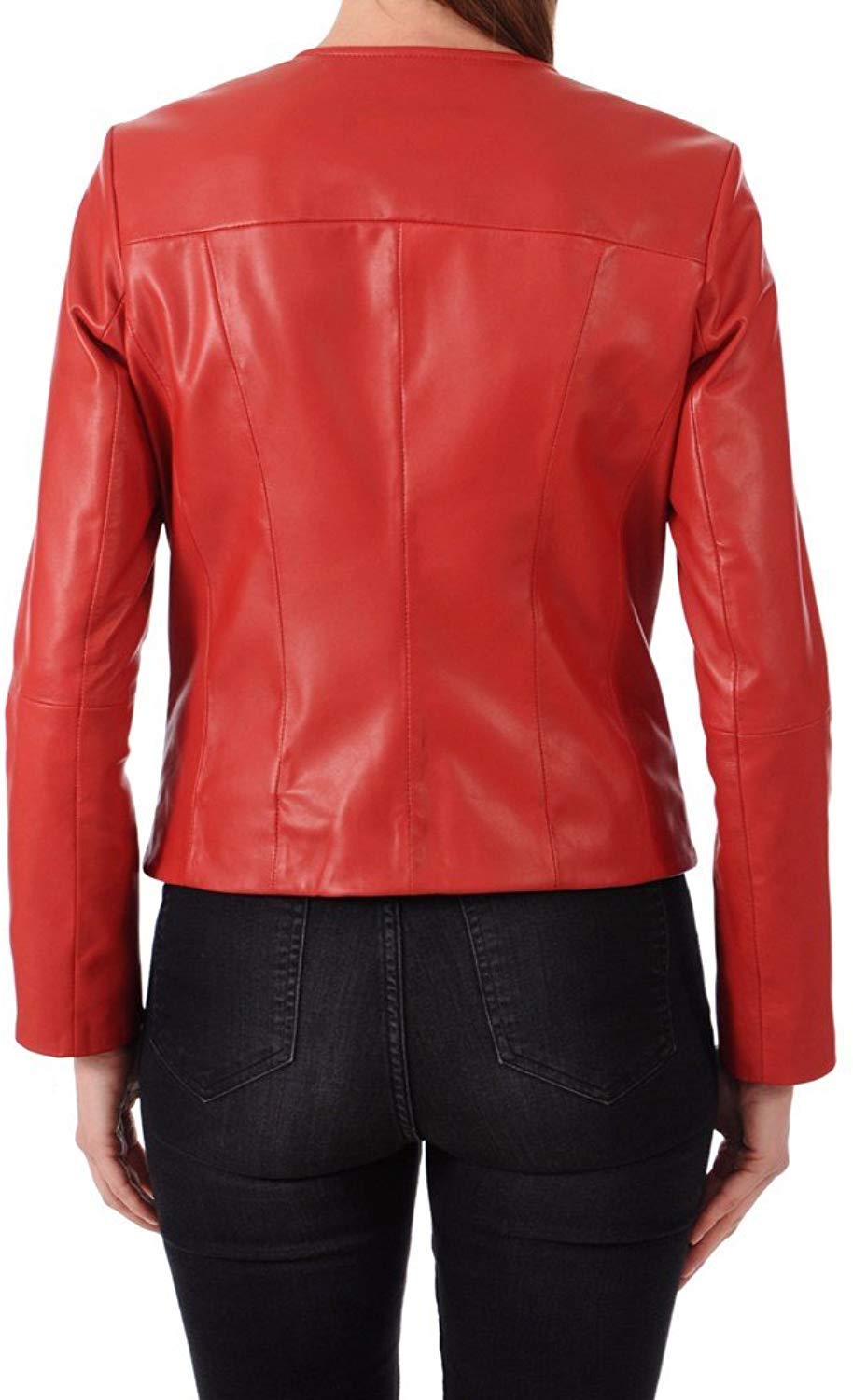 Women's 100% Lambskin Leather Bomber Jacket - Full Sleeve Biker Motorcycle Jacket | Regular Fit for Casual Wear & Riding | Perfect for Outdoors, Travel & Fashion