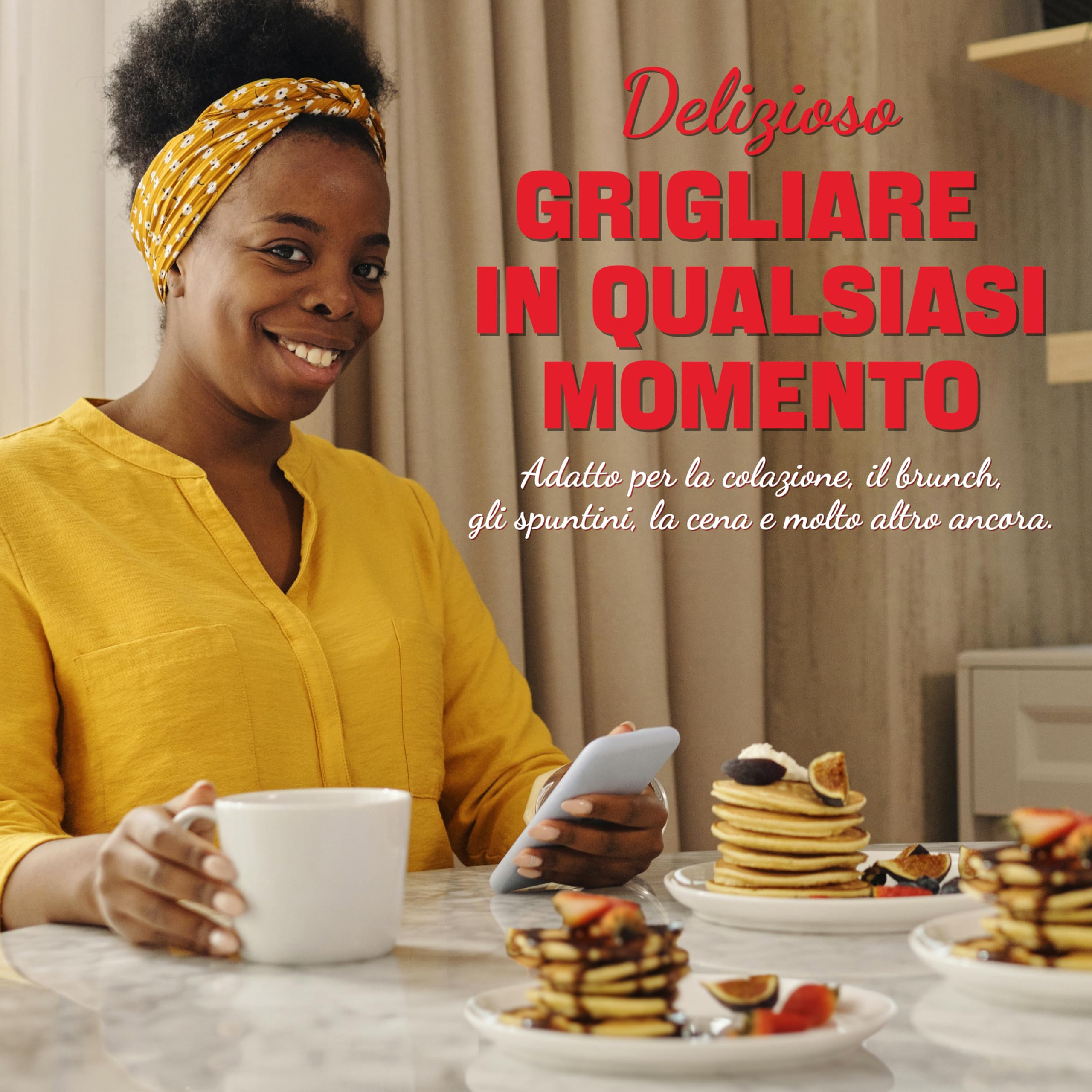 SugarWhisk Double Pancake Maker - Non-Stick Electric Crepe and Pancake Griddle - Perfect for Breakfast, Brunch, and Family Gatherings