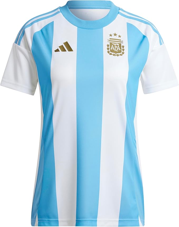 Adidas Argentina 2024 Home Authentic Football Jersey - White & Blue - Official Fan Shirt for World Cup & Match Days