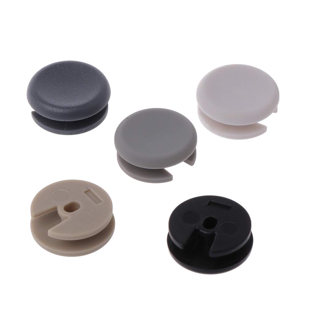 JENOR 5-Piece Set of 3D Plastic Analog Controller Stick Caps - Compatible with Nintendo 3DS, 3DSLL, 3DS XL - Protective Joystick Covers for Enhanced Gaming Experience