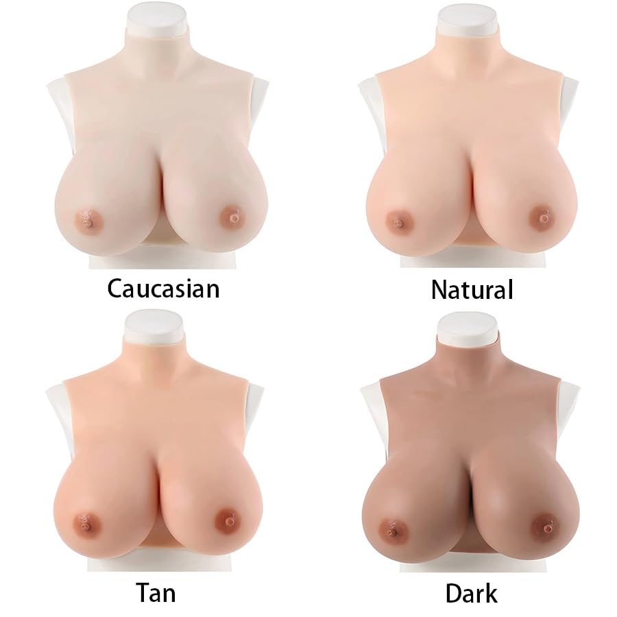 Premium Silicone Breastplate - Realistic Fake Boobs for Crossdressing, Cosplay & Drag Shows | Comfortable & Natural-Looking Breast Forms for Costumes & Gender Transformation