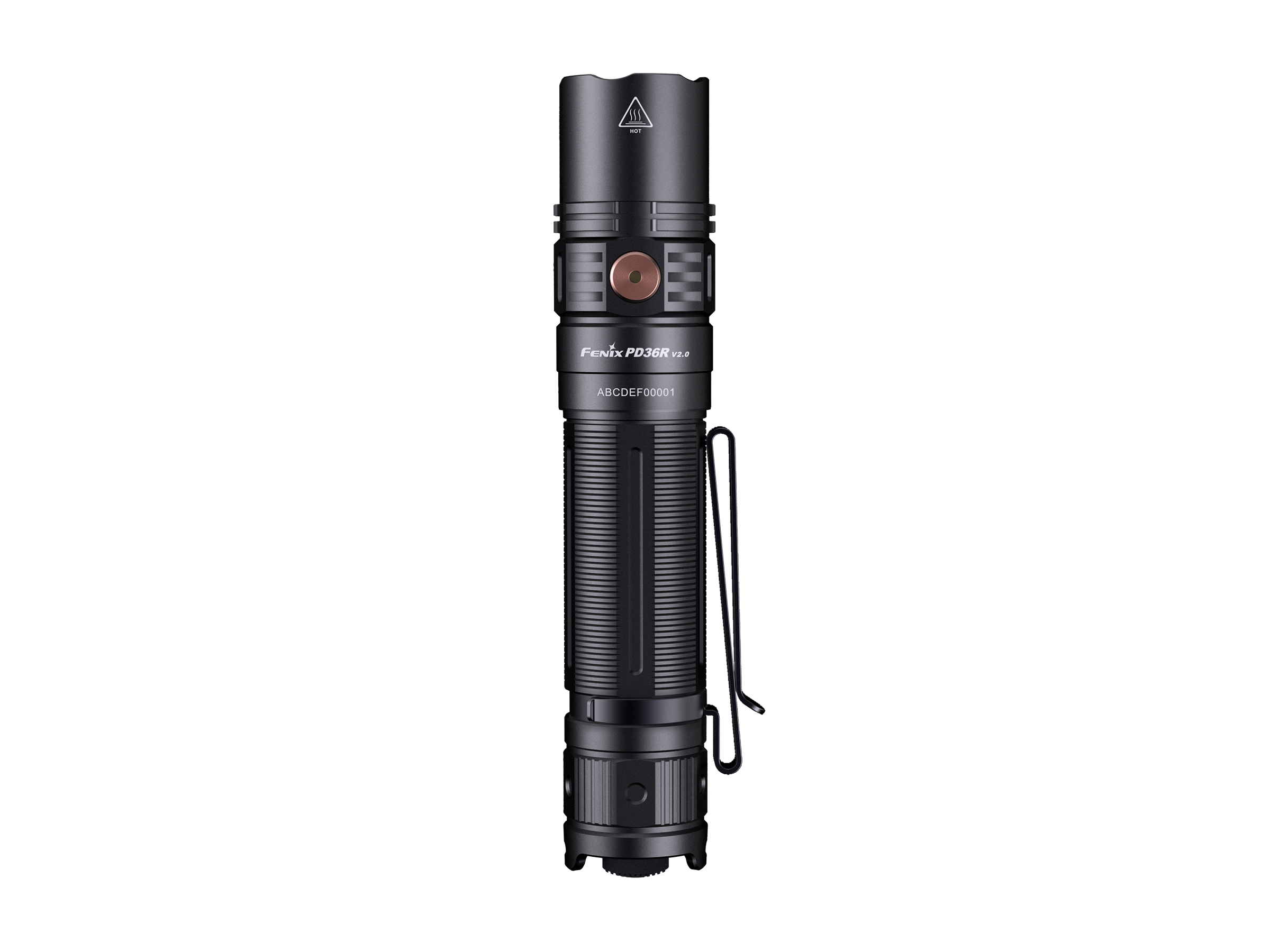 Fenix PD36R V2 Compact Rechargeable Tactical Flashlight - 1700 Lumens Bright LED, IP68 Waterproof, for Camping, Hiking, Emergency & Outdoor Adventures