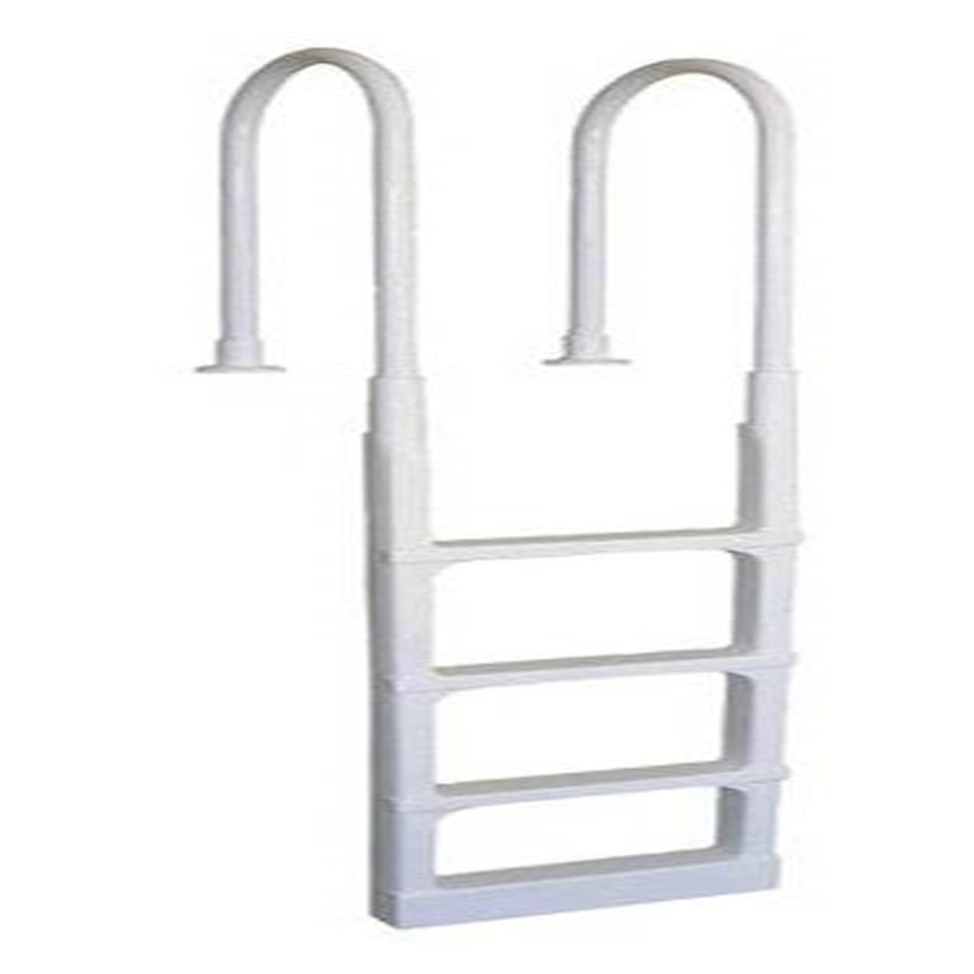 ProSeries In-Pool Deck Ladder for 48-54 Inch Above Ground Swimming Pools - Heavy Duty White Safety Ladder for Easy Pool Entry & Exit | Perfect for Backyard, Inground & Residential Pools