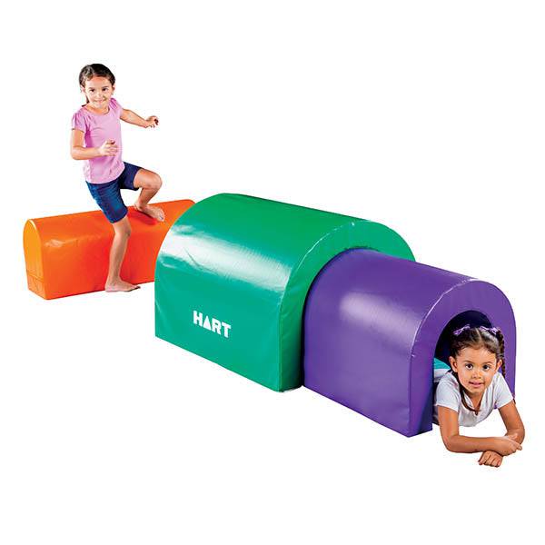 HART Stackable Tunnels - Durable Plastic Building Toys for Kids - STEM Learning & Creative Play - Perfect for Classrooms, Playrooms & Birthday Gifts