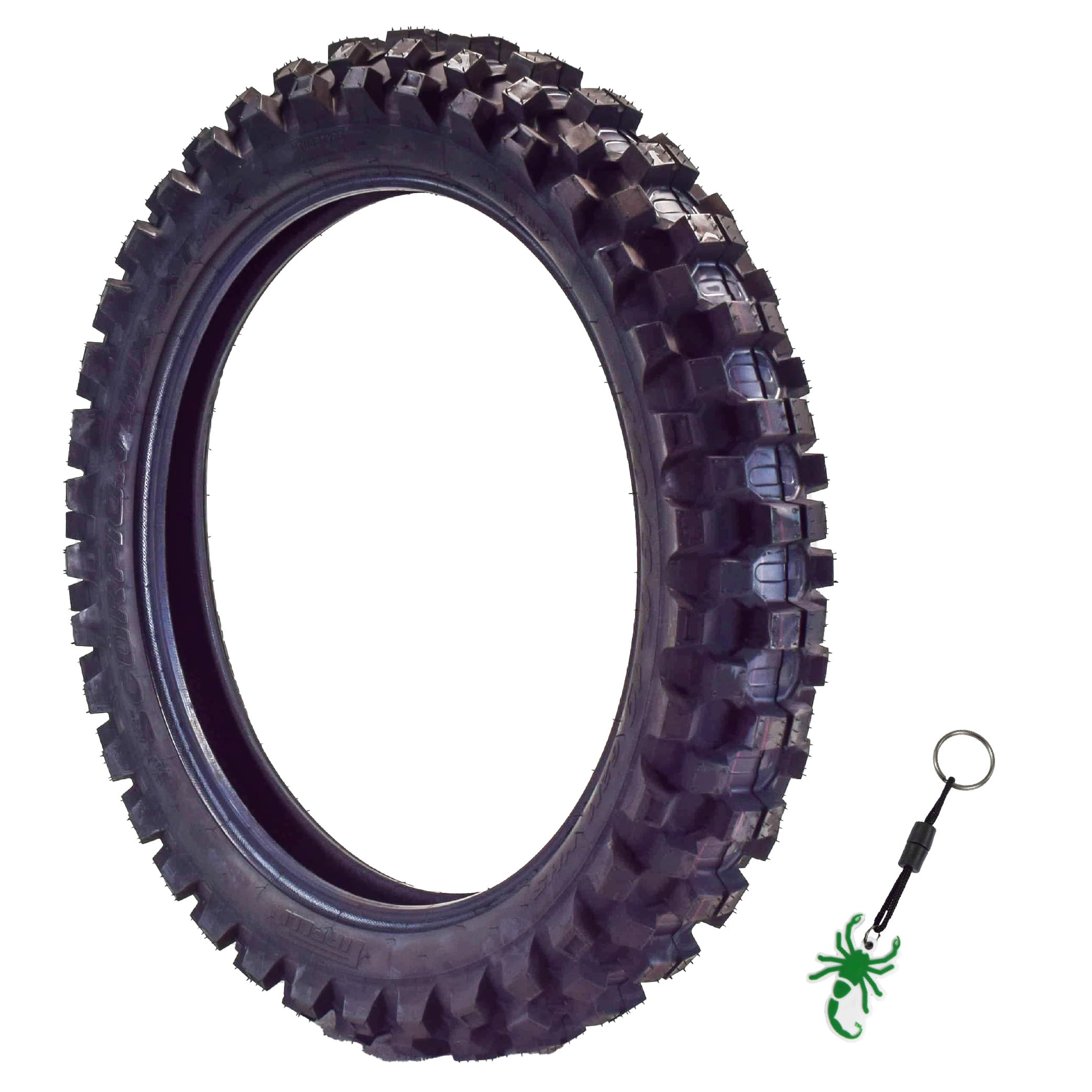 Pirelli Scorpion MX Extra X 110/90-19 Rear Dirt Bike Tire - High Performance Off-Road Motorcycle Tire with Free Keychain - Ideal for Motocross, Enduro & Trail Riding