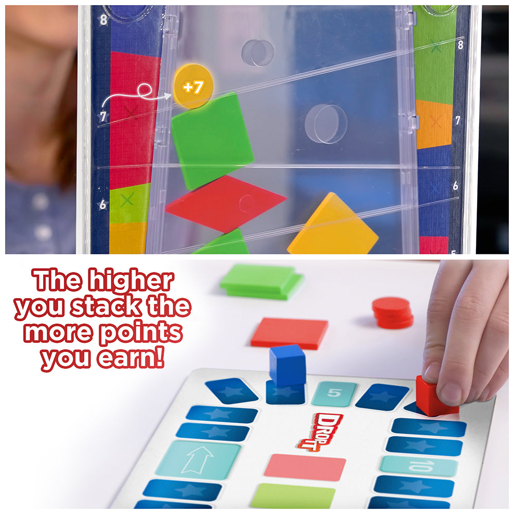Drop It Version 2 - Fun Family Board Game for Kids & Adults - Perfect for Game Nights, Parties & Indoor Activities