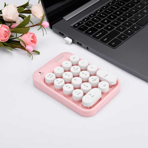 AJazz AK18 2.4GHz Wireless Numeric Keypad - Compact Mini Number Pad Keyboard for Laptop, PC & Desktop - Perfect for Accounting, Data Entry & Office Work