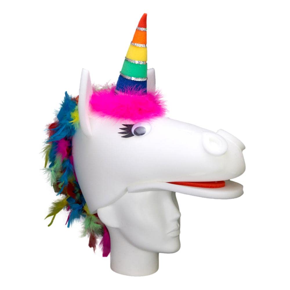 **Pride Unicorn Foam Party Hat - LGBTQ Rainbow Hat for Gay Pride Events, Hora Loca & Festivals - Fun Novelty Accessory for Parades, Celebrations & Themed Parties**