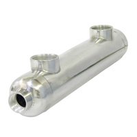 155 kBTU 316L Stainless Steel Spa/Solar/Swimming Pool Heat Exchanger - Efficient Water Heating for Hot Tubs, Solar Systems & Swimming Pools