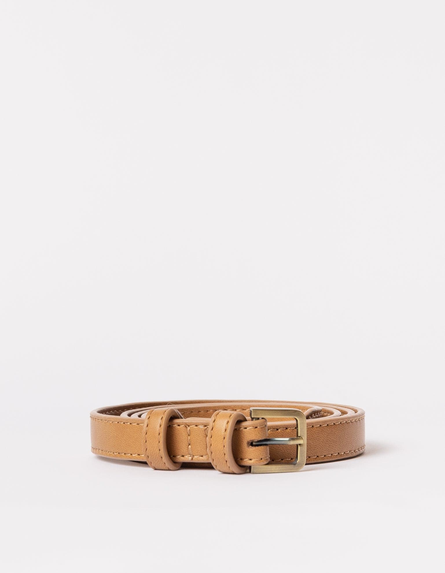 Vegan Leather Apple Belt Bag Strap in Cognac Brown - Stylish & Adjustable Waist Pack for iPhone, Perfect for Travel, Hiking & Everyday Use