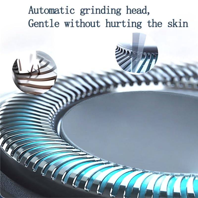 Electric Head Shaver for Bald Men - USB Rechargeable Men's Hair Trimmer & Nose Shaver with Washable Blades | Perfect for Home, Travel & Grooming Kits