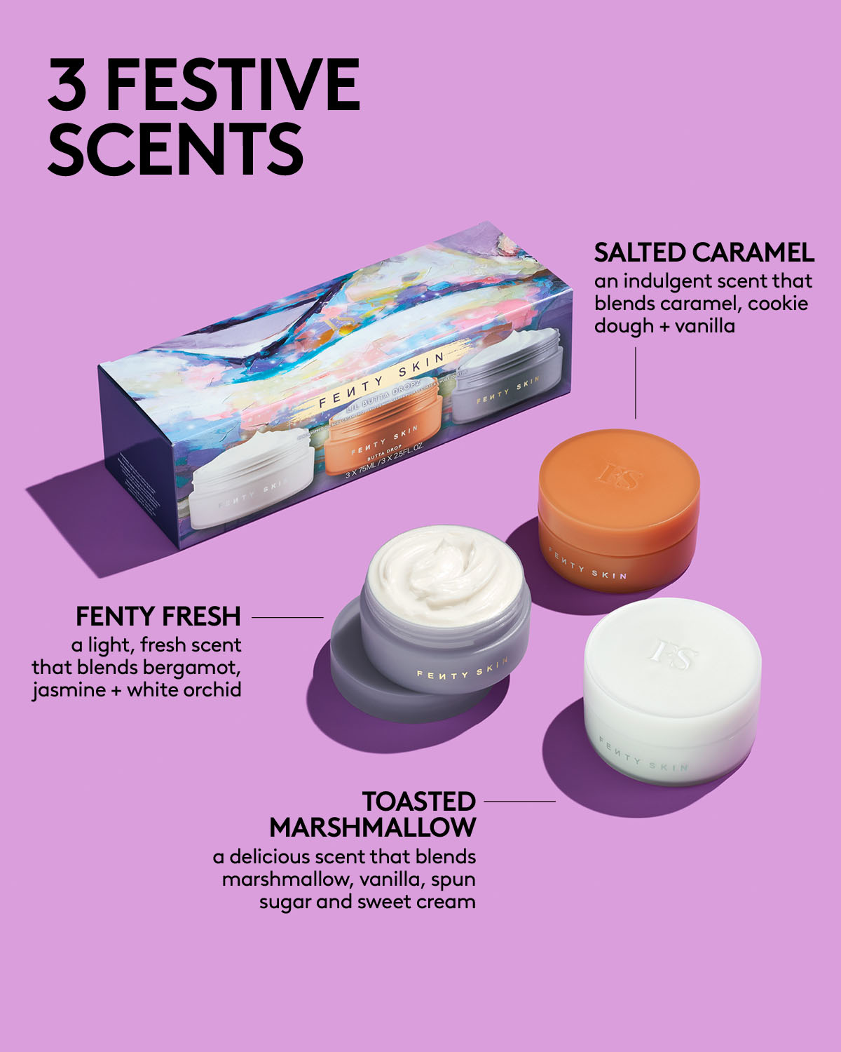 Lil Butta Dropz Mini Shimmering Whipped Oil Body Cream Trio Set - Moisturizing & Glowing Skin Care for Women - Perfect for Daily Use, Special Occasions & Gift Giving