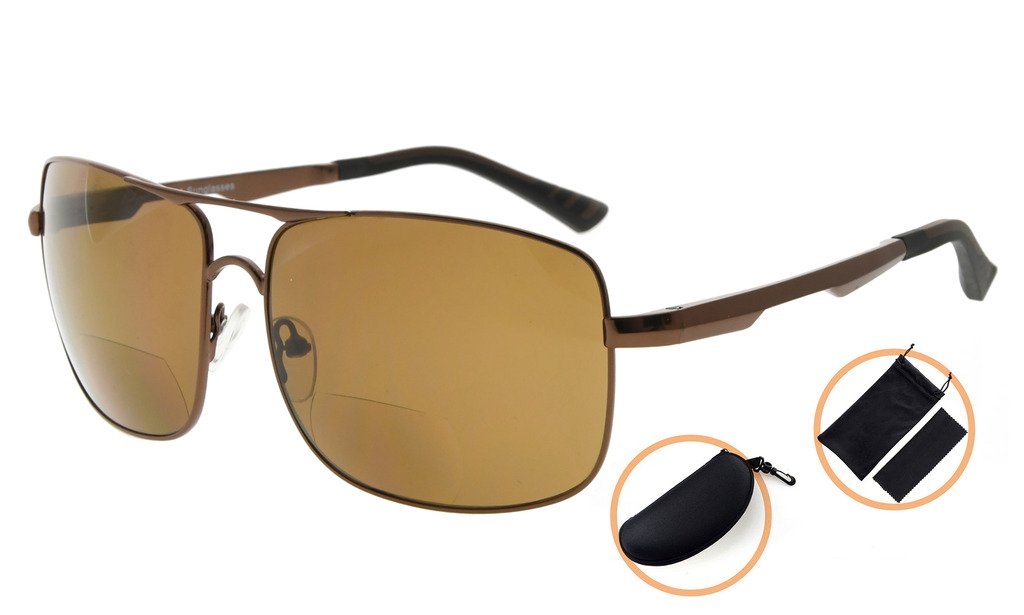 Eyekepper Bifocal Sunglasses for Men & Women - UV Protection Polarized Reading Glasses for Outdoor Activities - Perfect for Driving, Fishing, and Beach Vacations