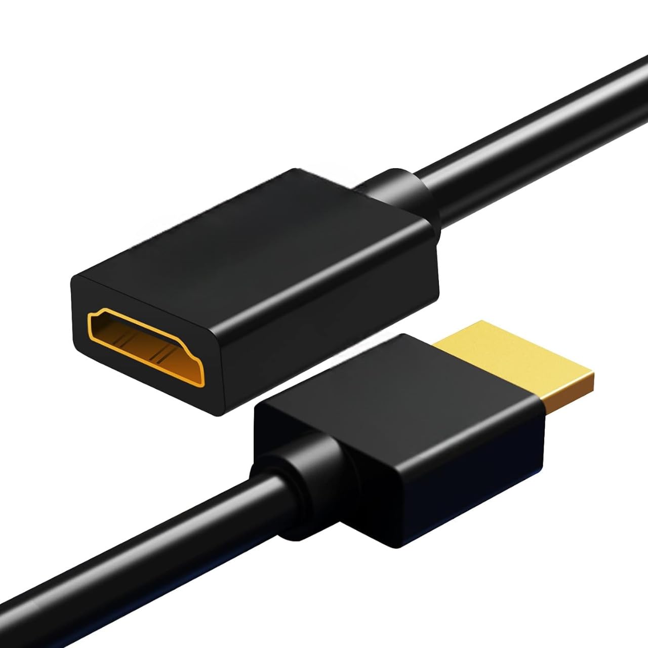 Swiztek HDMI Cable Extension Male to Female 4K HDMI Extender Cord - 1.5M High Speed Cable for TV Stick, Roku, Chromecast, Nintendo Switch, Xbox, PS4, Blu-ray Player, HDTV & Laptop | Perfect for Home Theater, Gaming & Office Setup
