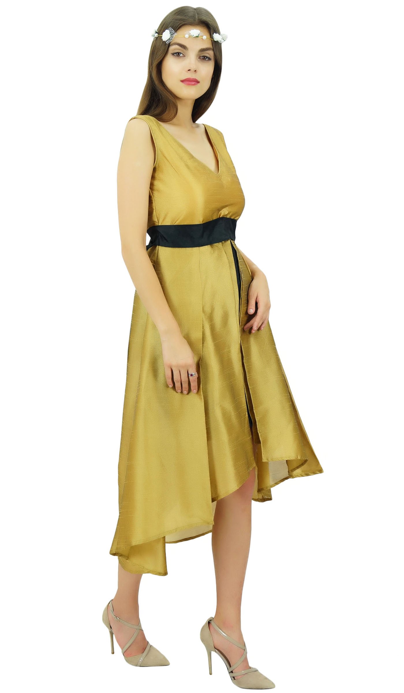 Bimba Women's Sleeveless High-Low Prom Dress for Party & Evening