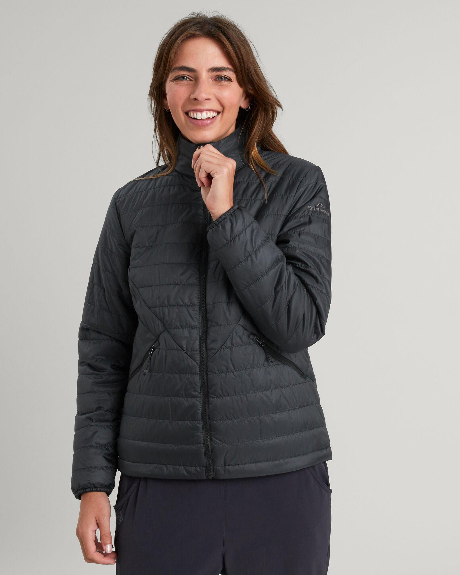 Heli R Women's novaLOFT Insulated Winter Jacket - Waterproof Windproof Lightweight Puffer Coat for Outdoor Activities (Black Stingray) | Perfect for Hiking, Skiing & Cold Weather Adventures