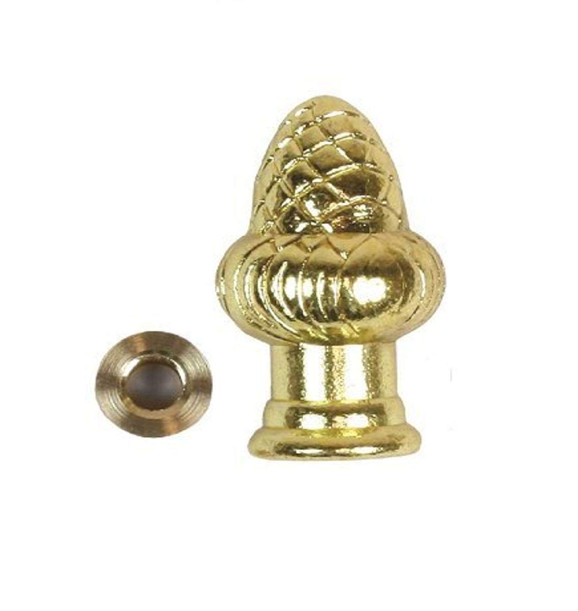 Orrco 60104 Brass Acorn Finial - Decorative Red Metal Cap for Furniture, Cabinets & DIY Projects - Perfect for Home Decor & Cabinet Hardware Upgrade
