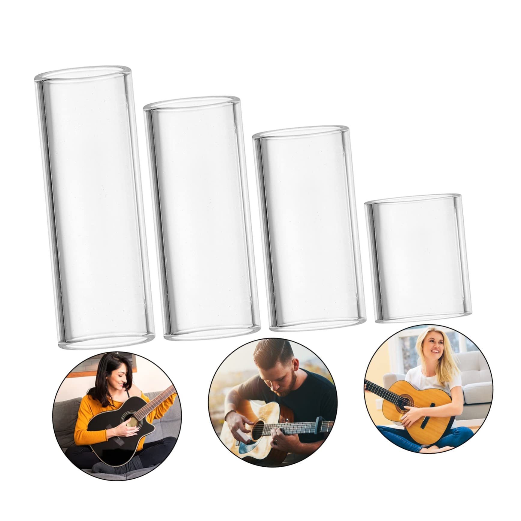 Premium Metal Guitar Slide Bar - Professional Electric & Acoustic Guitar Accessory - Finger Cover for Smooth Playing - Perfect for Blues, Rock & Live Performances